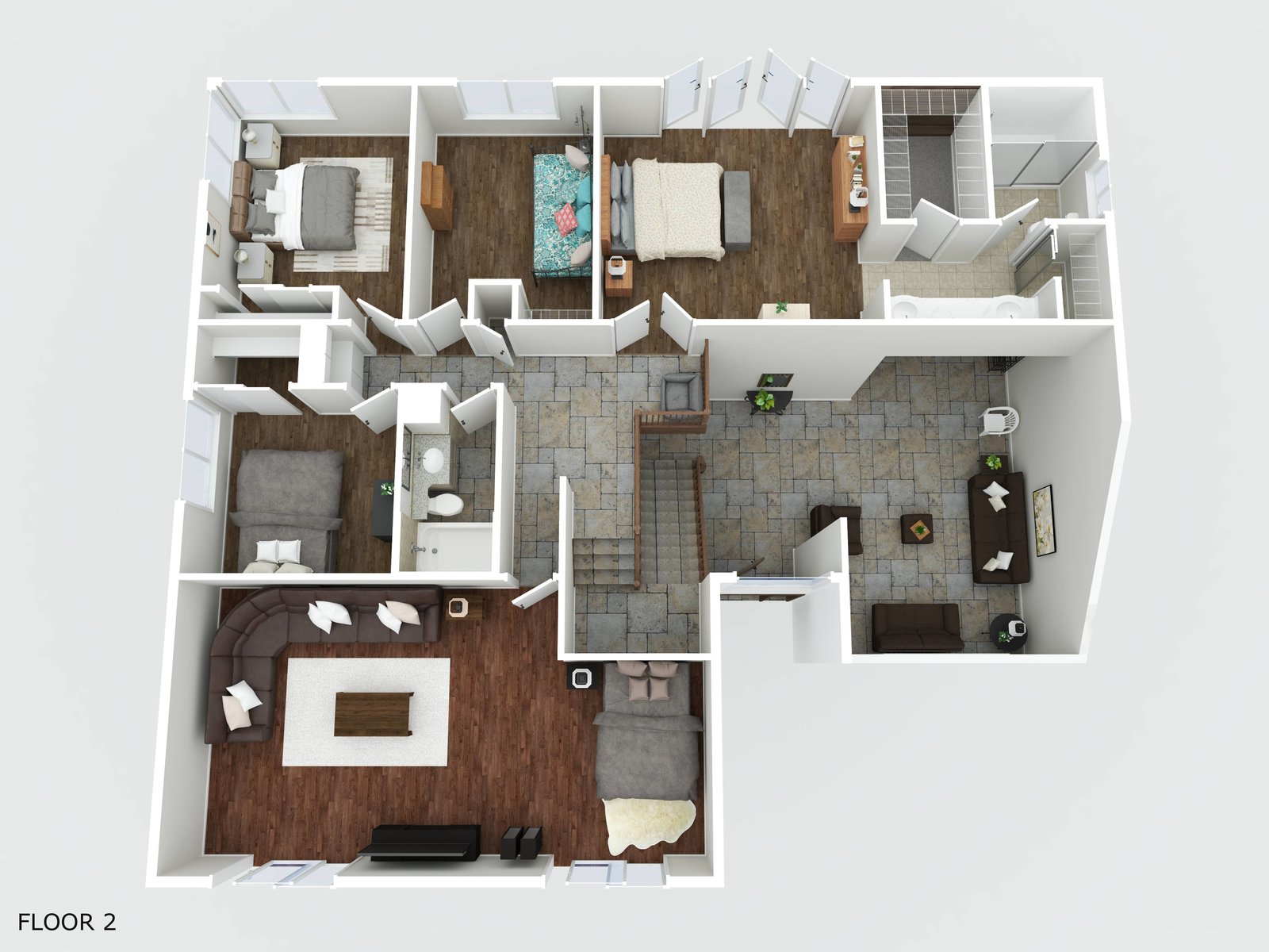 420 S Rolling Hills Place, Anaheim Hills floor plan - second floor