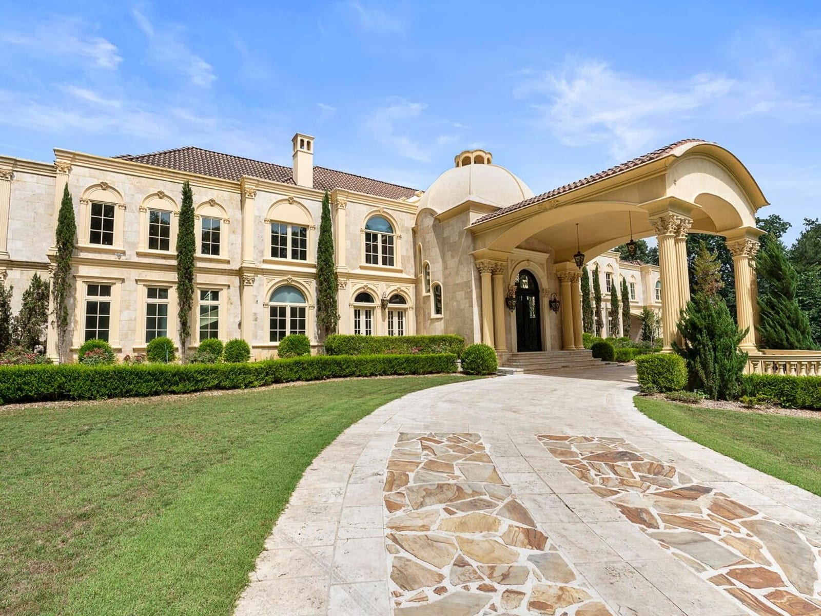 Estate viewed from the driveway