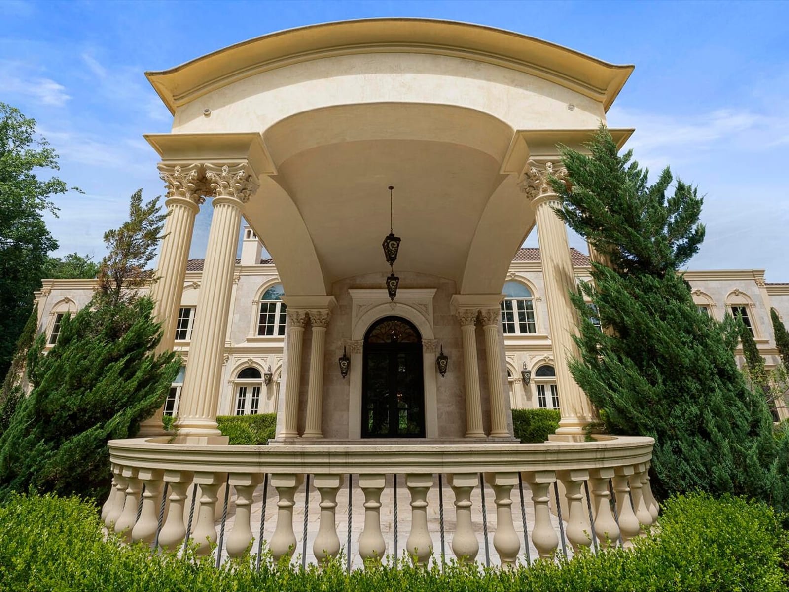 Closeup of the front entrance