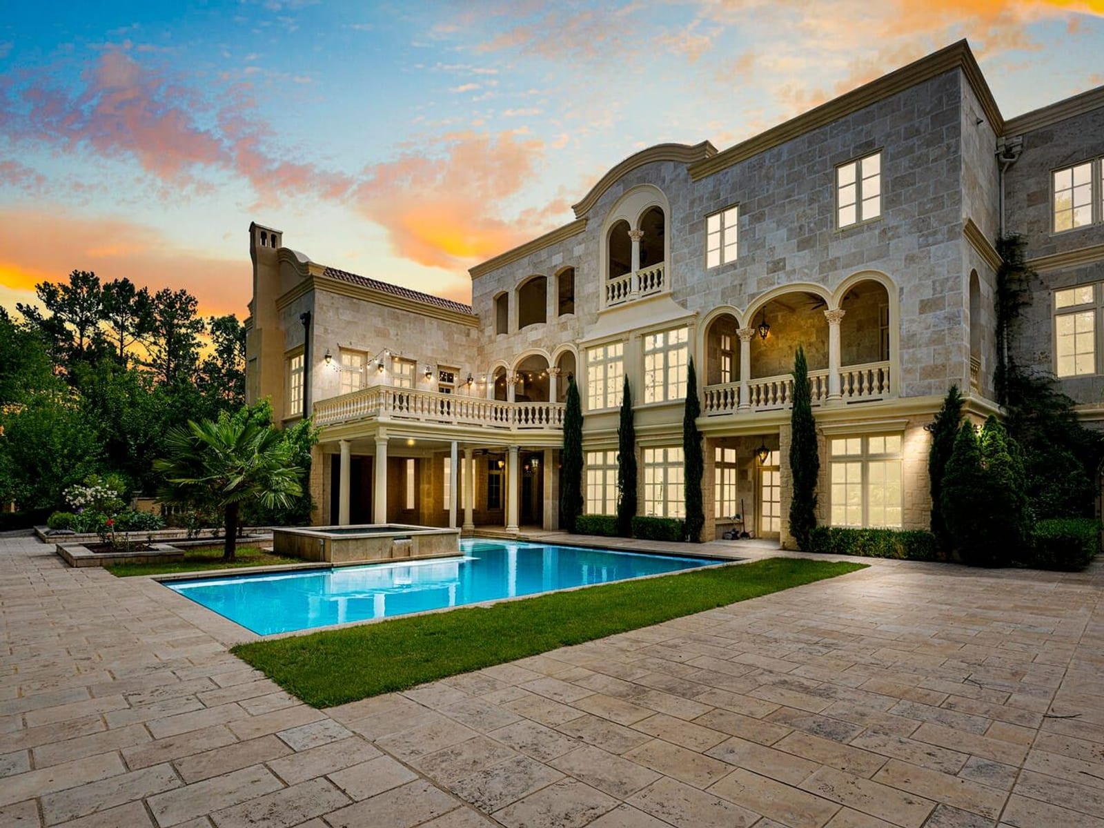 Pool at twilight