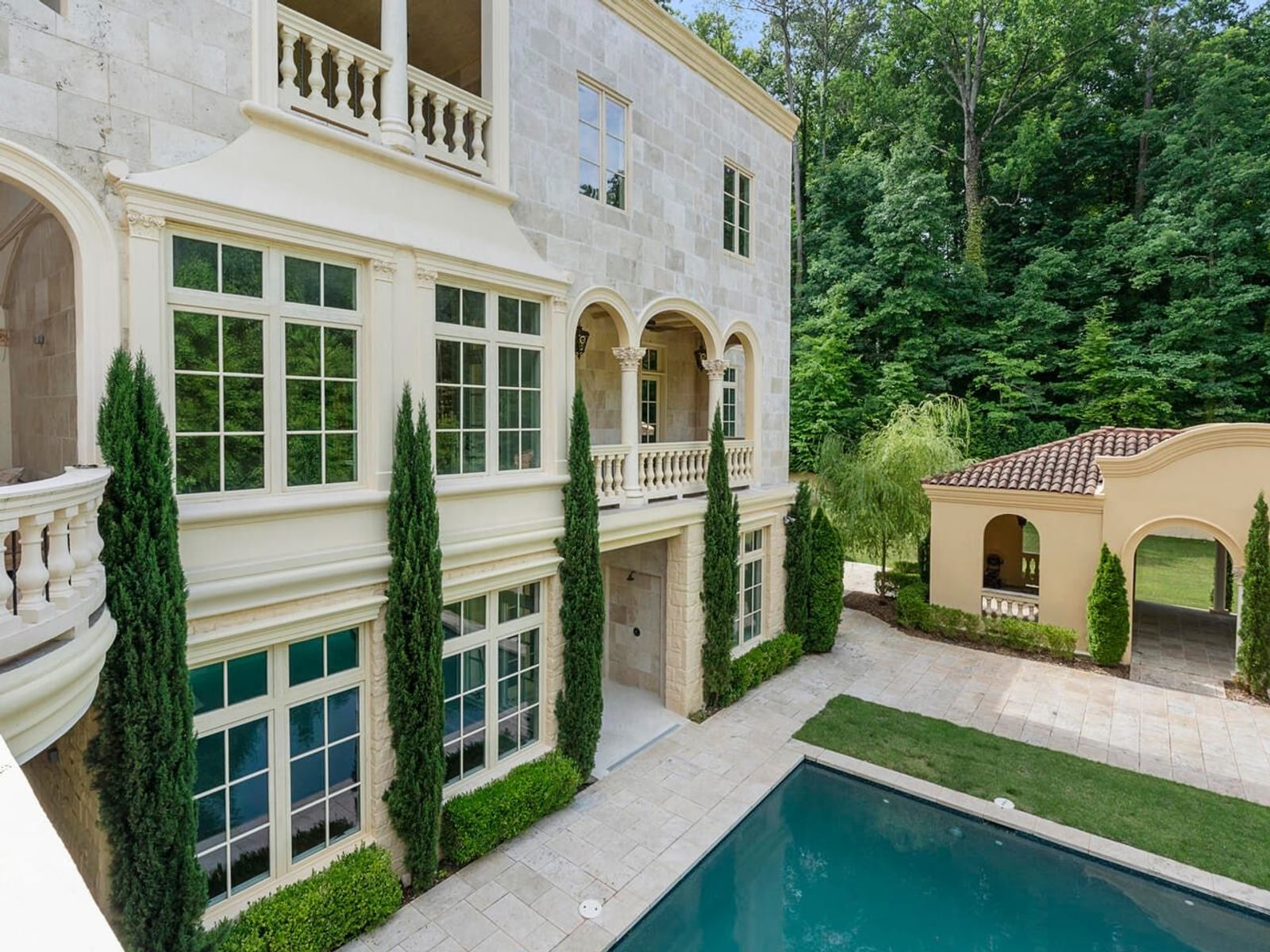 Rear of the house from the patio
